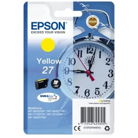 Tusz Epson 27 / C13T27044012 Yellow do drukarek (Oryginalny) [3.6ml]